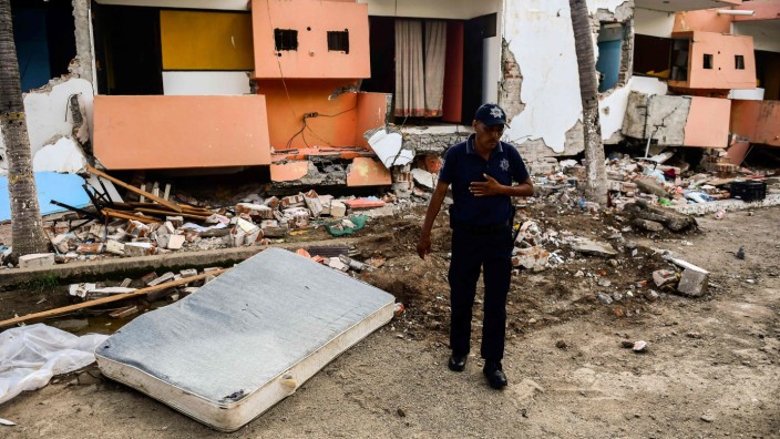 Jahrhundertbeben: Ein eingestürztes Hotel in der Stadt Juchitán (Foto vom 10. September 2017).