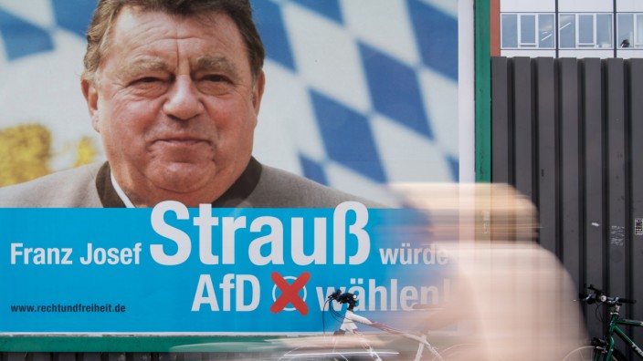Strauß-Familie ärgert sich über AfD-Plakat