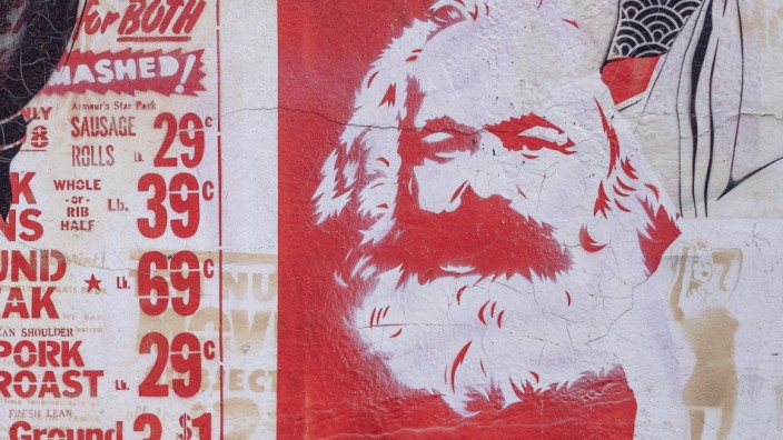 Karl Marx: Ziemlich hipster, dieser Bart: Für manche ist Karl Marx Kult. In Hamburg hat ihn jemand an die Wand gesprayt.