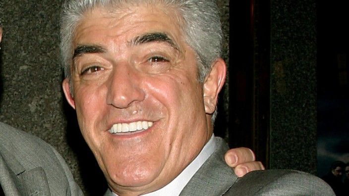 FILE PHOTO -  Actor Frank Vincent points at photographers upon arrival at fifth season premiere of the HBO series 'The Sopranos,' in New York