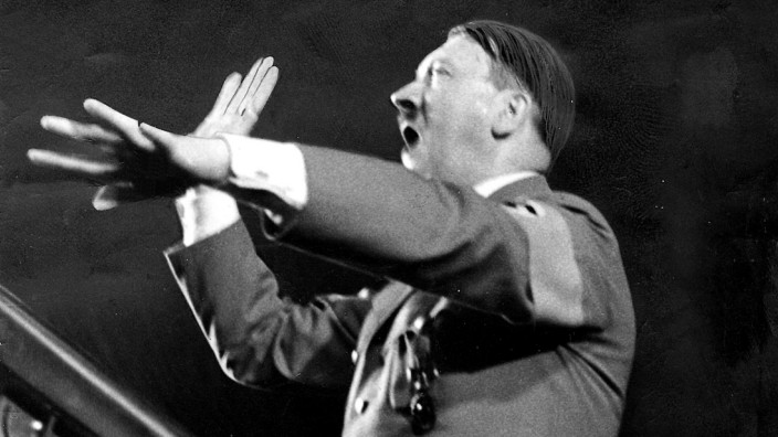 Hitler als Redner im Sportpalast 1936