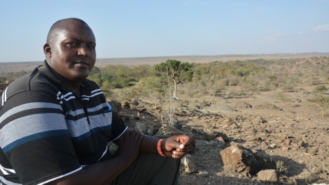 Nationalpark in Kenia: Nickson Parmisa an dem Ort, wo er eine Lodge errichten will.
