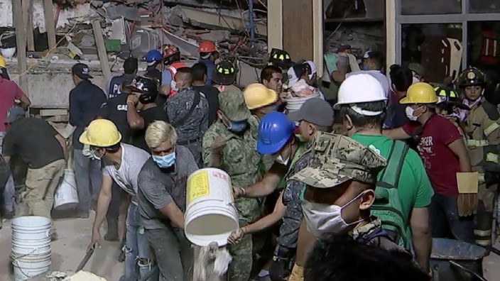 Erdbeben in Mexiko: Tragischer Ort des Schreckens: die Enrique Rebsamen-Grundschule in Mexiko-Stadt