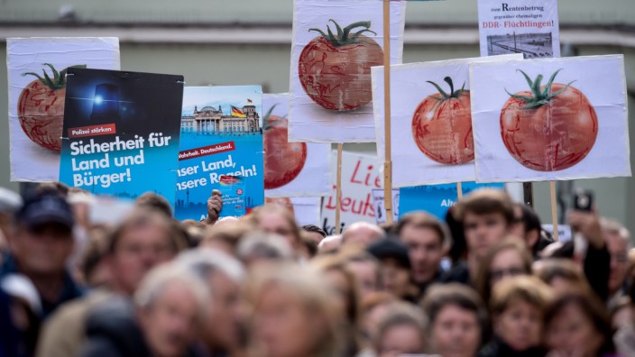 Bundeskanzlerin Merkel - Wahlkampf in Regensburg