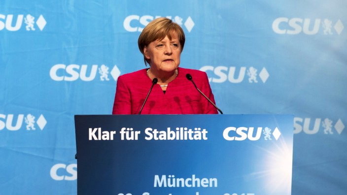 Wahlkampf CSU/CDU; Kandidaten Bundestagswahl Merkel München