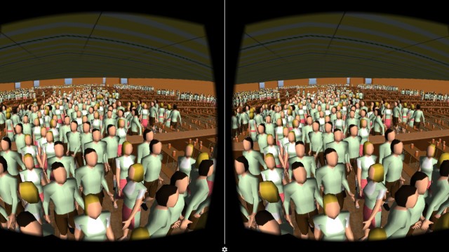 Oktoberfest und Wissenschaft: Per virtueller Realität kann man sich intensiver in den Ernstfall hineinversetzen.