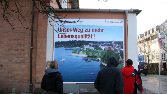 Werbung für die Seeanbindung