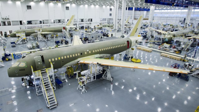 Boeing: Produktion des Bombardier CS100 im kanadischen Mirabel bei Montreal.