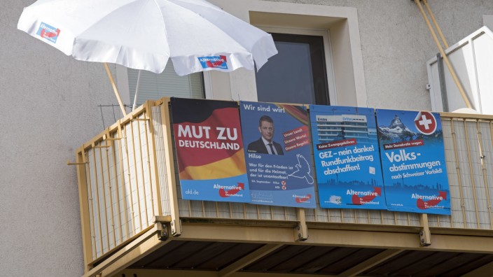 Bundestagswahl: Die AfD fand vor allem in Ostdeutschland Unterstützung - wie hier in Hoyerswerda.