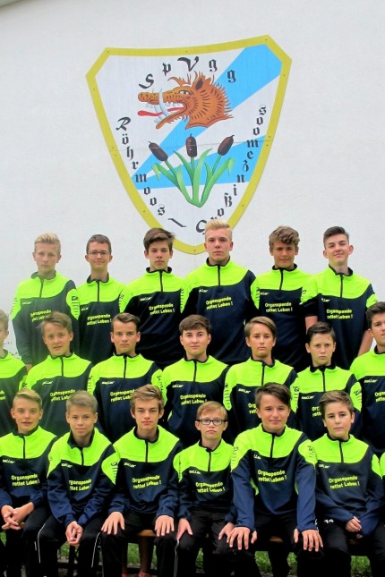 C-Jugend-Fußballmannschaft der SpVgg Röhrmoos Organspende