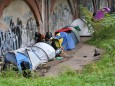 Obdachlose im Tiergarten