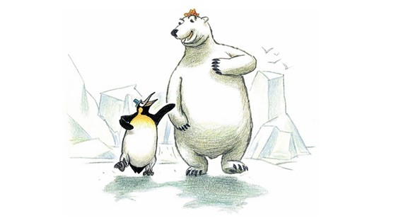 Zum Vorlesen: Illustration aus Henning Callsen: Kein Problem, sagt Papa Eisbär.