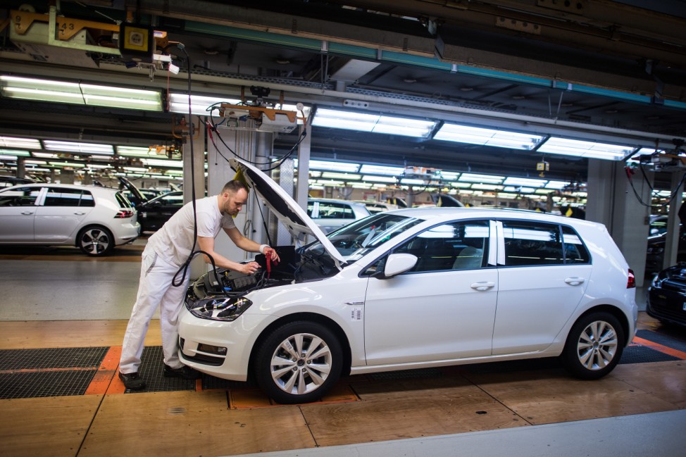 Produktion Golf bei der Volkswagen AG