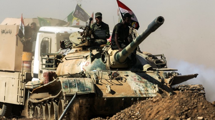 Irak: Die schiitischen Milizen, die gemeinsam mit Iraks Armee den IS aus Mossul vertrieben, sind hoch gerüstet. Nun könnten sie gegen die Kurden losschlagen.