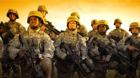 Medien, Irakkrieg und Jugendkultur: Zeitgemäße Soldaten sehen aus wie "Starship Troopers", zumindest bei GoArmy.com.