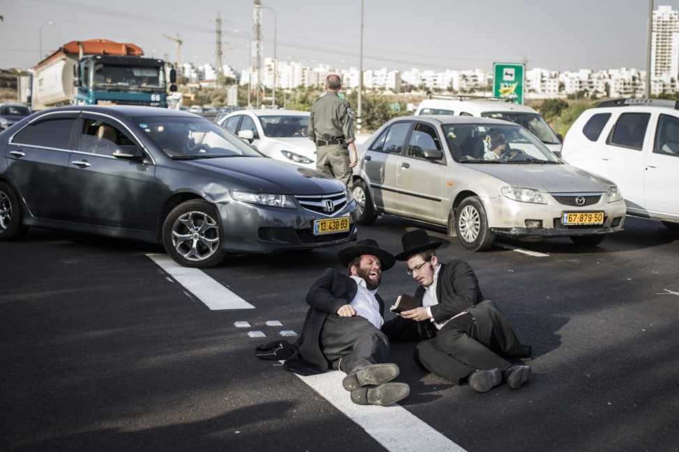 Ultraorthodoxe Juden protestieren gegen Wehrdienst in Israel