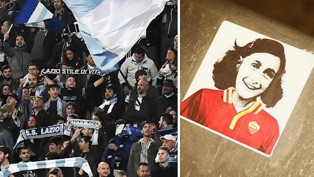 Eklat bei Lazio Rom: Die Fans von Lazio Rom verhöhnten am Sonntag Anne Frank mit Stickern, die sie auf die Sitze klebten.