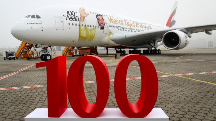 100. Airbus A380 an Emirates Airline