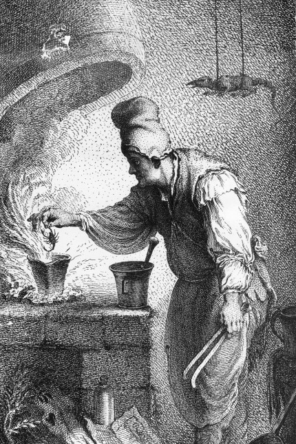 Alchimistenküche im 18. Jahrhundert