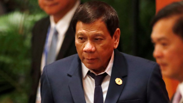 Philippines' President Rodrigo Duterte attends the APEC-ASEAN dialogue in Danang, Vietnam
