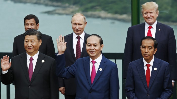 Xi Jingping Tran Dai Quang Joko Widodo Rodrigo Duterte Vladimir Putin Donald Trump