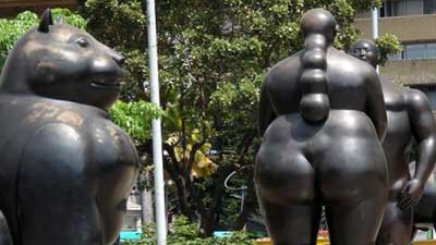 Weihnachten in Medellin: Bronzeskulpturen von Botero