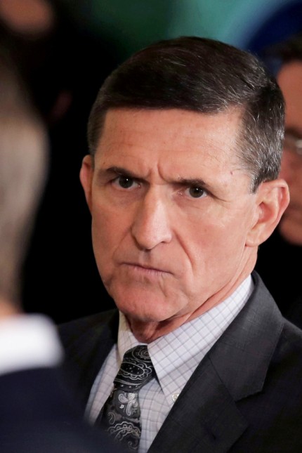FILE PHOTO: White House National Security Advisor Michael Flynn at the White House in Washington