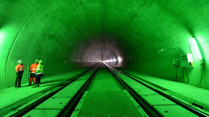 Tunnel Silberberg auf der ICE-Neubaustrecke