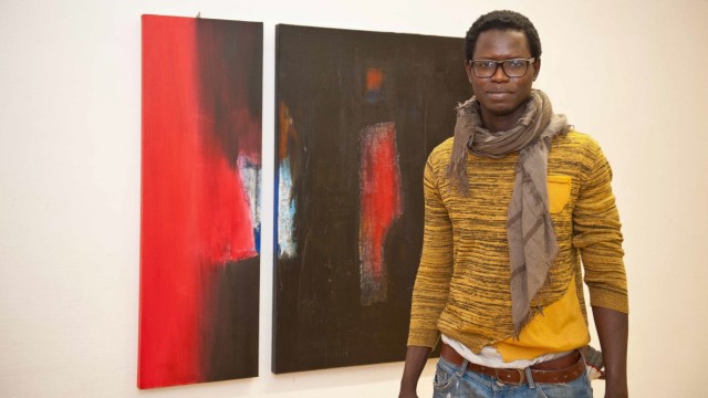 Ausstellung in Ebersberg: Bakary Sarr aus Senegal.