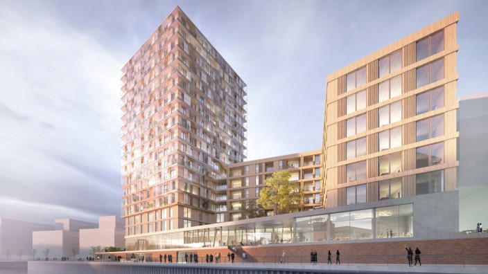 Holz-Hochhaus in Hamburgs Hafencity geplant