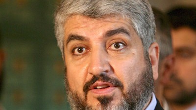 Führende Köpfe der Hamas: Khalid Meschaal lebt im Exil. Seine schrillen Parolen haben vor allem einen Sinn: Sie sollen die Zerwürfnisse in der Hamas-Führung überdecken.