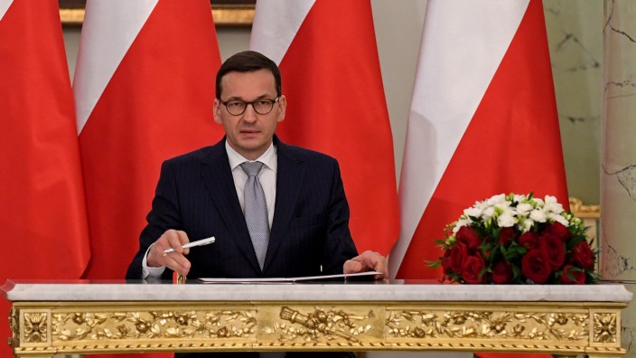 Polen: Stellte sein Programm vor: Polens neuer Regierungschef Morawiecki.