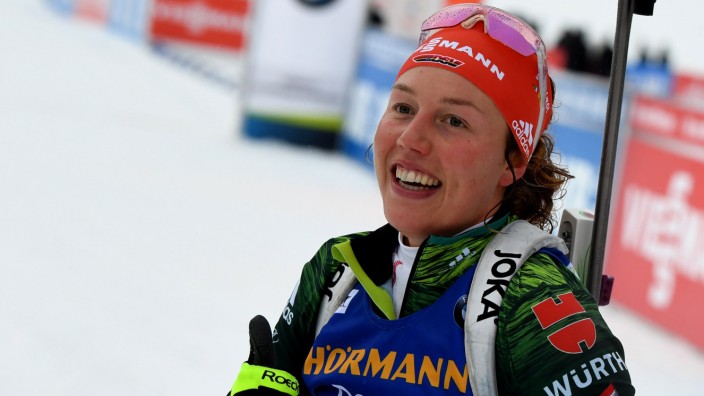 Biathlon: Endlich wieder vorne mit dabei: Laura Dahlmeier.