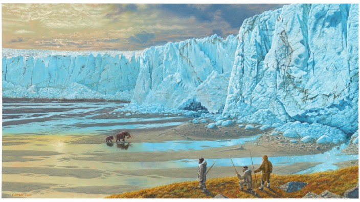 Evolution: Der Anschein vom ewigen Eis trügt: Wo mal Mammuts dahin trotteten, gibt es heute keine Gletscher mehr.