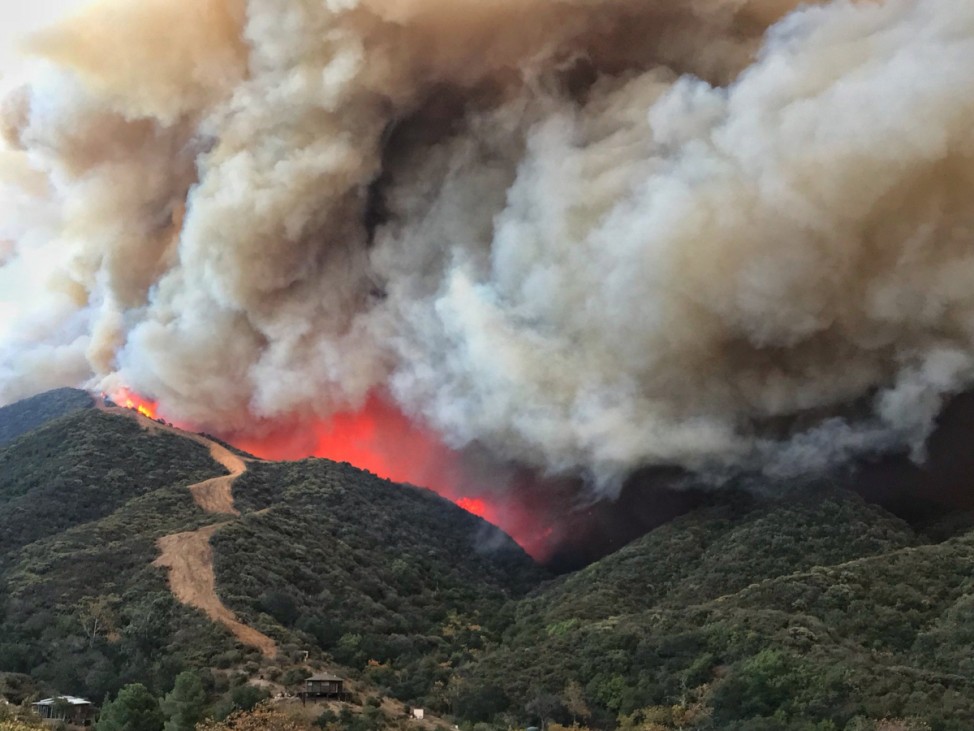 Buschfeuer in Kalifornien