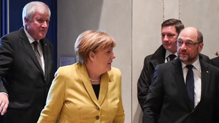 Treffen der Spitzen von Union und SPD