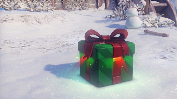 Lootboxen: So schaut die Lootbox "Winter Wonderland" im Computerspiel Overwatch aus.
