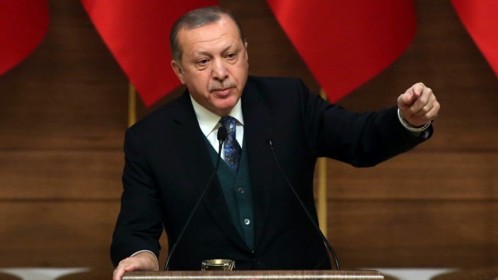 Jerusalem-Konflikt: Der türkische Präsident Recep Tayyip Erdoğan bei seiner Rede im Rahmen einer Preisverleihung am 21. Dezember.