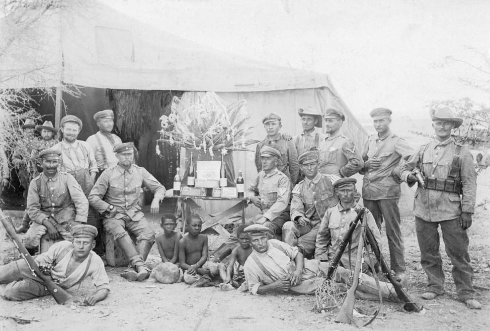 Deutsche Soldaten zur Zeit des Aufstand der Herero in Deutsch-Südwestafrika