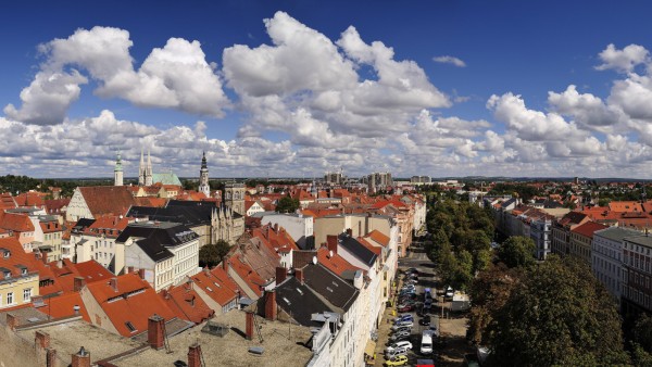 Germany Saxony Goerlitz View over the rooftops of the old town PUBLICATIONxINxGERxSUIxAUTxHUNxONL