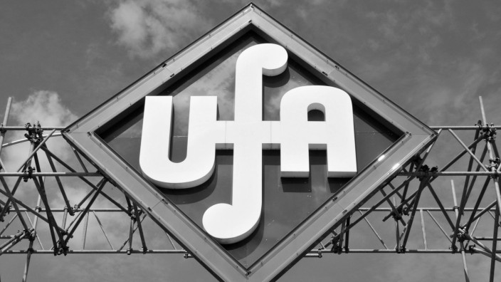 Debatte: Reichsmusikkammer: Logo der UFA Medienstadt.