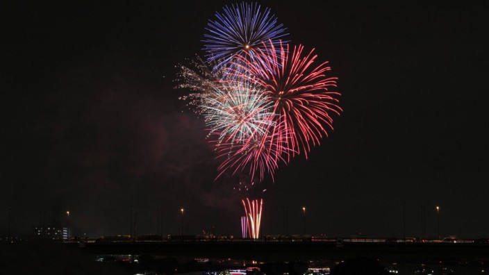July 19 2014 Tokyo Japan Adachi s annual fireworks festival displays about 12 thousand bottle r