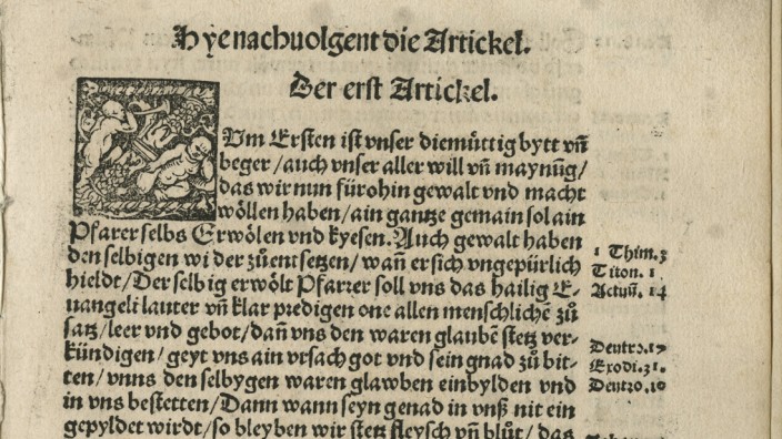 12 Artikel vom Bauernkrieg, 1525, Memmingen