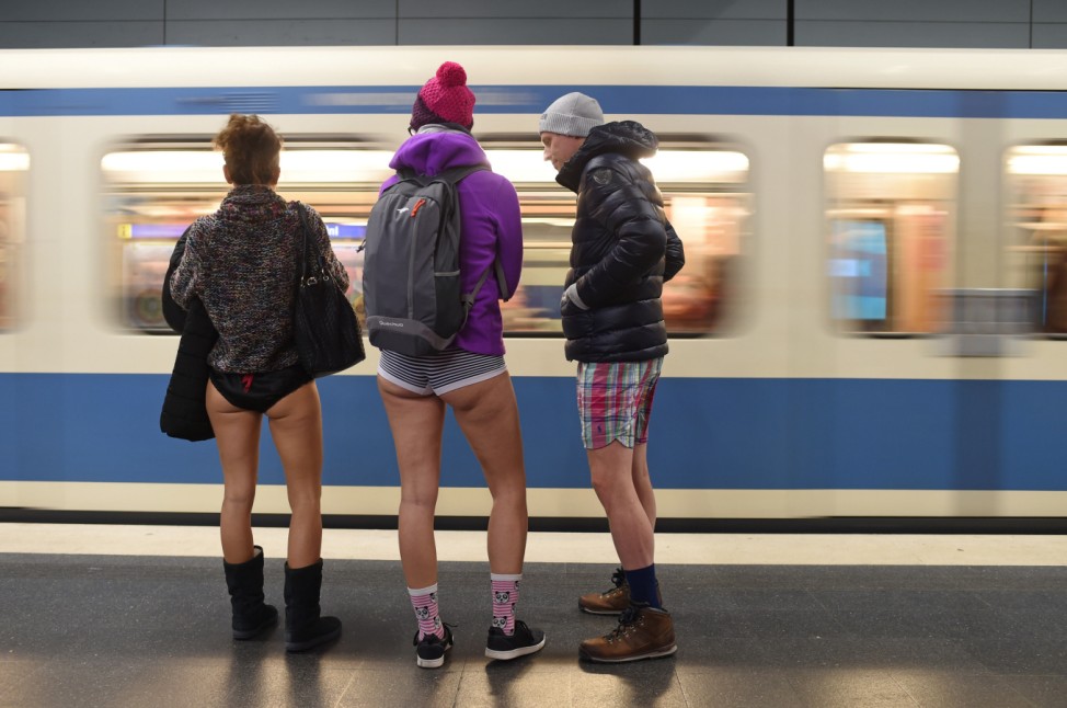 No Pants Subway Ride in München