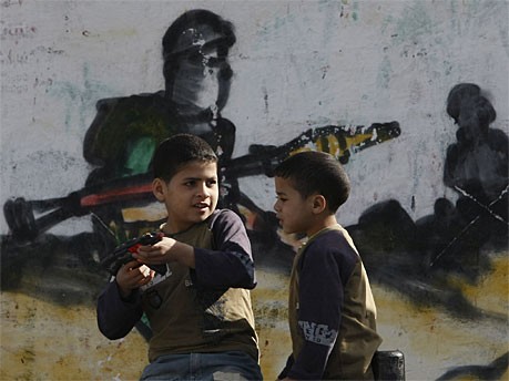 Palästinensische Jungen im Gazastreifen; AFP