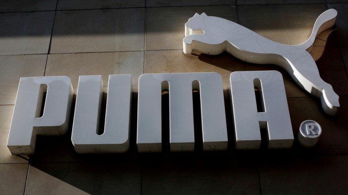 Puma-Logo mit der Raubkatze.