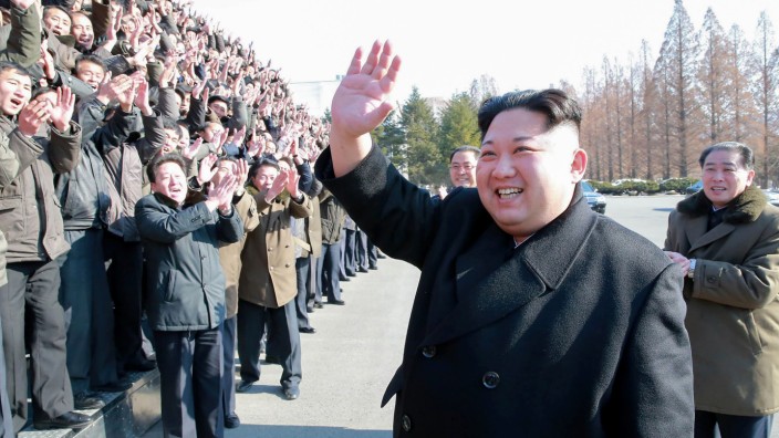 Nordkorea bei Olympia: Er schickt eine Delegation zu den Olympischen Spielen im verfeindeten Nachbarstaat: Nordkoreas Machthaber Kim Jong-un.