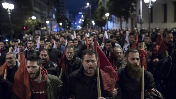 Demonstrationen in Athen