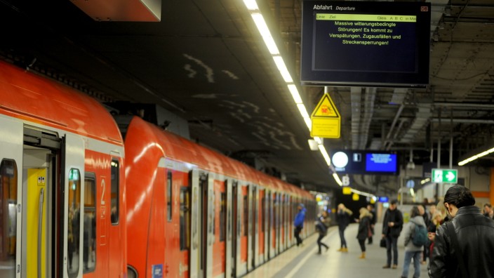 S-Bahn München: Die Züge auf der Stammstrecke stehen still.