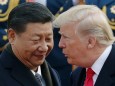Donald Trump und Xi Jinping bei einem Treffen 2018